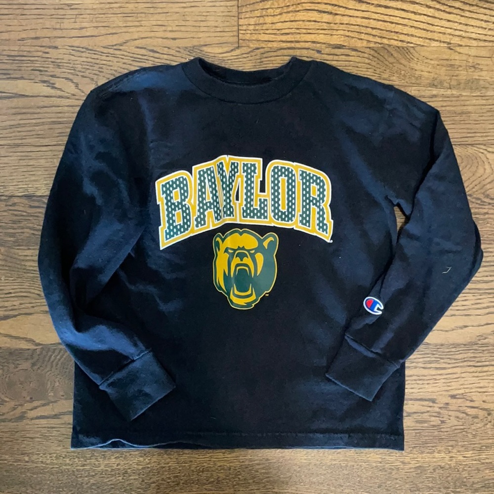 Champion Baylor Kids Long Sleeve Tee